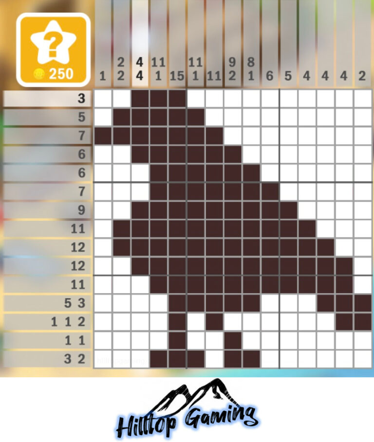 Picture Cross After Dark Puzzle Pack T1 Robin Answer Hilltop Gaming