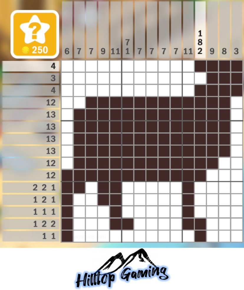 Solution to the I5 Sheep puzzle on Picture Cross in the On the Farm pack.