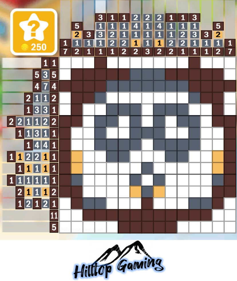 Solution to the B15 Panda puzzle on Picture Cross in the New York pack.