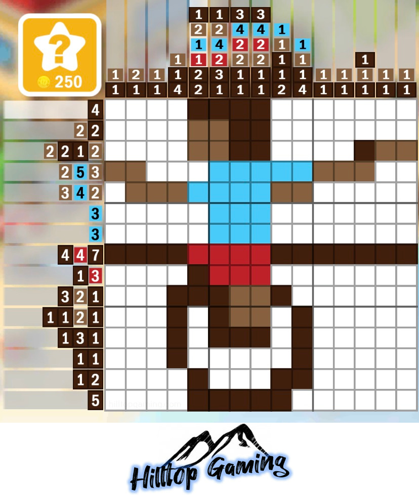 Solution to the B5 Unicyclist puzzle on Picture Cross in the New York pack.