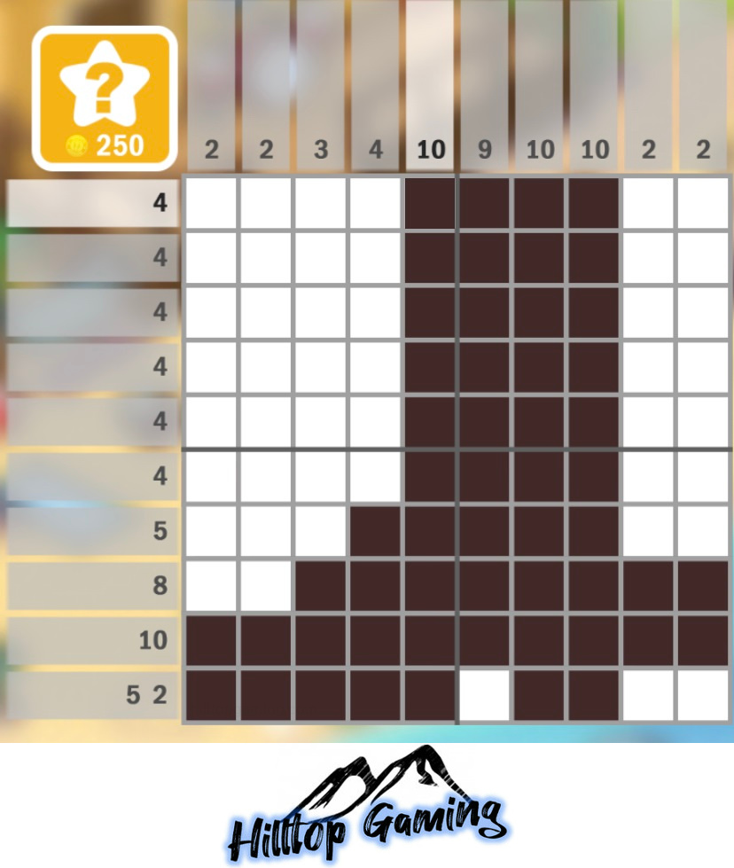 Solution to the E3 Cowboy Boots puzzle on Picture Cross in the Wild West pack.