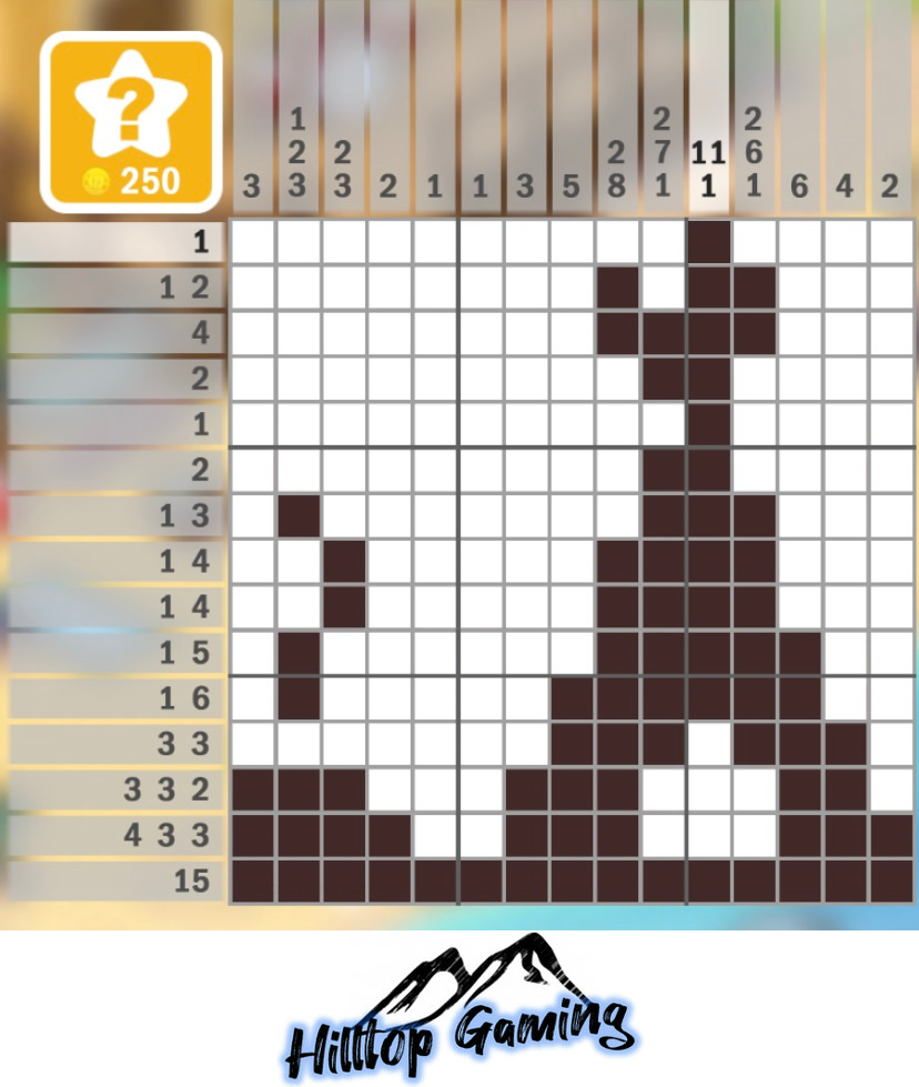 Solution to the H8 Tepee puzzle on Picture Cross in the Wild West pack.